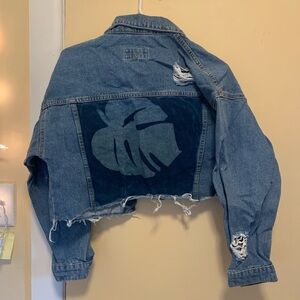 Forever 21 Cropped Jacket with Cyanotype
